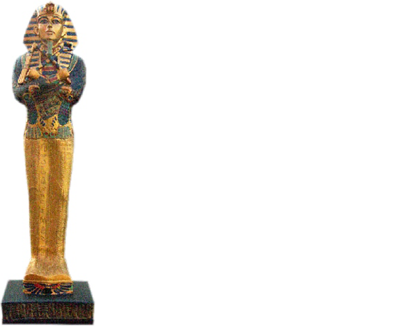 Design Ägyptischer Figur Pharao Statue Skulptur Gold Braun Deko Skulpturen