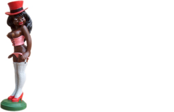 Design Schwarze Figur Statue Skulptur Figuren Skulpturen Dekoration