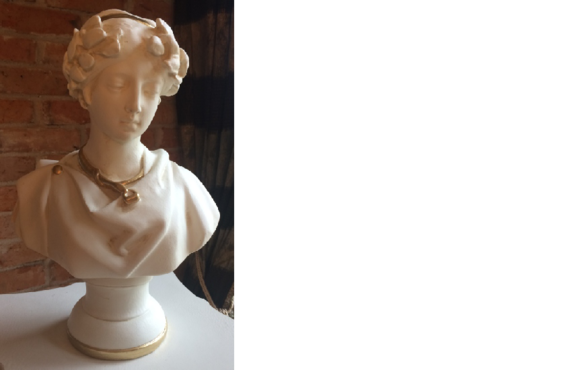 Design Mädchen- Büste Figur Statue Skulptur Skulpturen Figuren