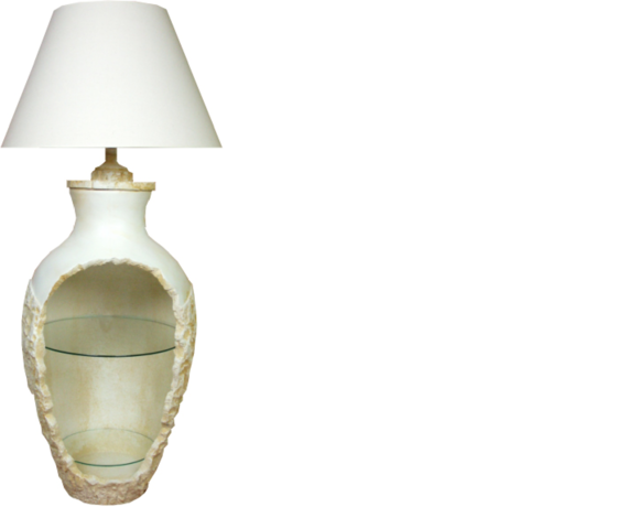 Design Stehleuchte Vase XXL 138cm Stand Lampe Lampen Regal