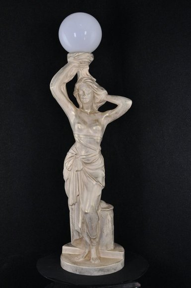 Antik Stil Stehleuchte Standleuchte Leuchte Lampe Figur Skulptur Design