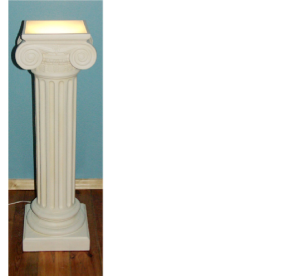 Säule Lampe Steh Leuchte Skulptur Stand Leuchten Figur Skulpturen