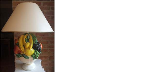 Design Leuchte Lampenschirm Lampe Früchte Dekolampe Lampen