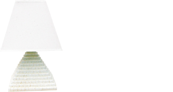 Design Leuchte Stehleuchte Pyramide Ägyptische Schirm Tischlampe