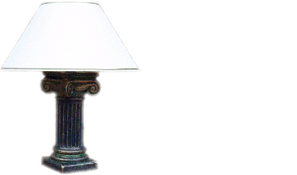 Antik Stil Büste Leuchte Tischlampe Tischleuchte Lampe Lampen Leuchten