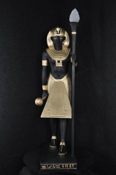 Stehleuchte Skulptur Figur Lampen Leuchte Ägypten Statue Figuren