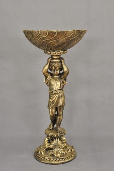 Antik Stil Dekoration Büste Schlüssel Obst Vase Schale Skulpturen Skulptur