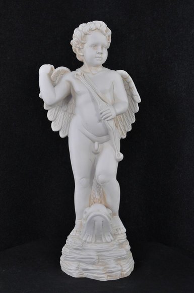 Figur Skulptur Engel Amor Figuren Skulpturen 74,5cm Design Statuen
