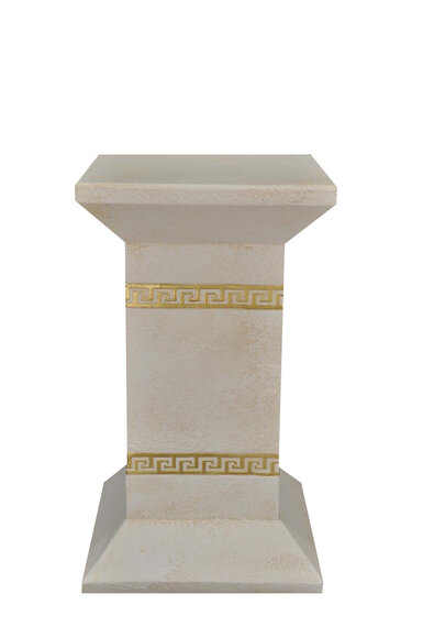 Medusa Säule Römische Antik Säulen Marmor Skulptur Dekoration Figur Deko