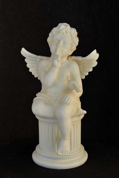 Figur Engel Skulptur Figuren Säule 65,5 Skulpturen Accessoire Dekoration