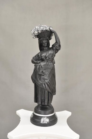 Design Figuren Sil Dekoration Statue Bäuerin Skulpturen Skulptur Figur