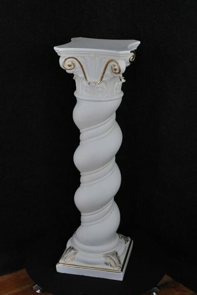 Säule Medusa Mäander Style Dekosäule Säulen Statue Dekor Ständer Barock