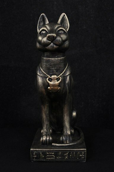 Design Ägyptische Katze Figur Statue Skulptur Dekor Figuren Skulpturen