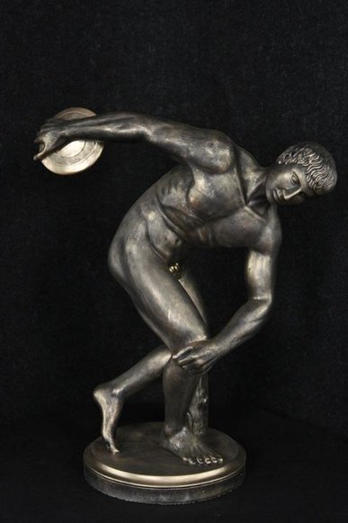Griechische Figur Diskus Werfer Skulptur Olymp Sport Statuen Abstrakt