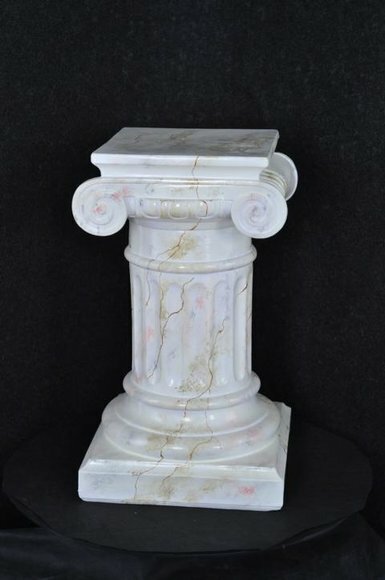 Medusa Säule Römische Säulen Antik Marmor Skulptur Figur Dekoration Deko