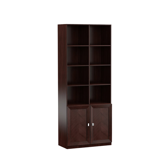 System Büro Möbel Deko Vitrine Aktenschrank Klassischer Holz Schrank Regal
