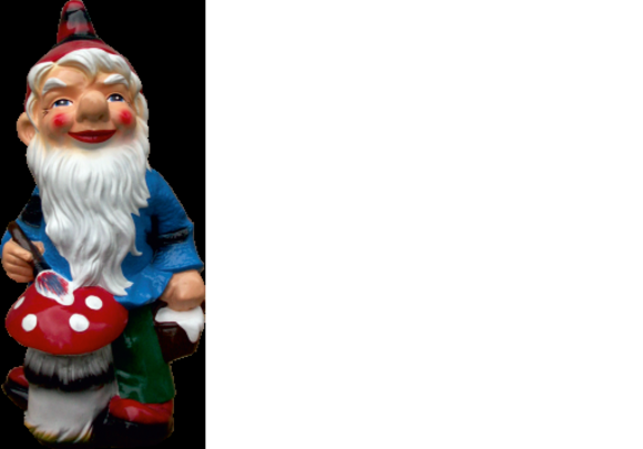 Garten Zwerg Maler Pilz Figur Statue Skulptur Figuren Skulpturen