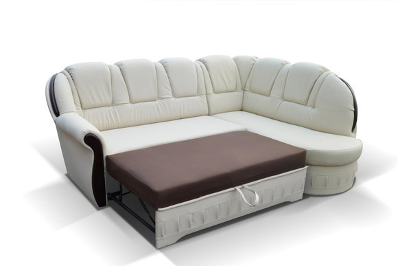 Klassische Ecksofa Schlafsofa Couch Polster Eckgarnitur Ecksofa Textil