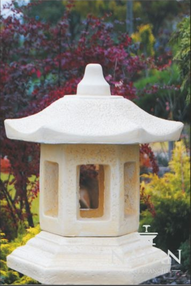Außenleuchte Lampe Terrassen Stein Skulptur Leuchte Beleuchtung