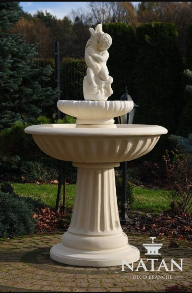Zierbrunnen Springbrunnen 150cm Skulptur Brunnen Deko Garten Fontaine