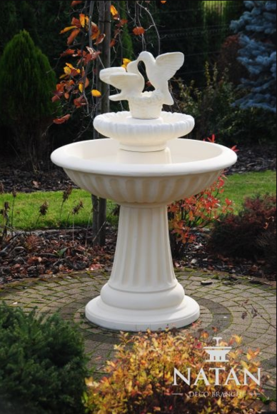 Zierbrunnen Springbrunnen 136cm Skulptur Brunnen Deko Garten