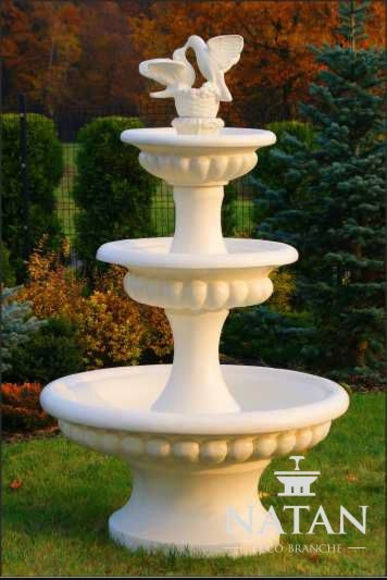 Zierbrunnen Springbrunnen Skulptur Brunnen Deko 186cm Garten Fontaine