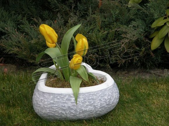 Design Blumentopf Top Planz Kübel Gefäß Töpfe Figur Herz Skulptur