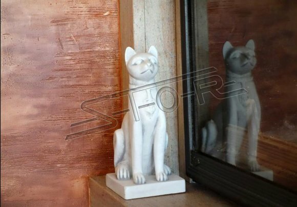 Ägyptische Katze Statue Figur Statuen Garten Dekoration Terrasse
