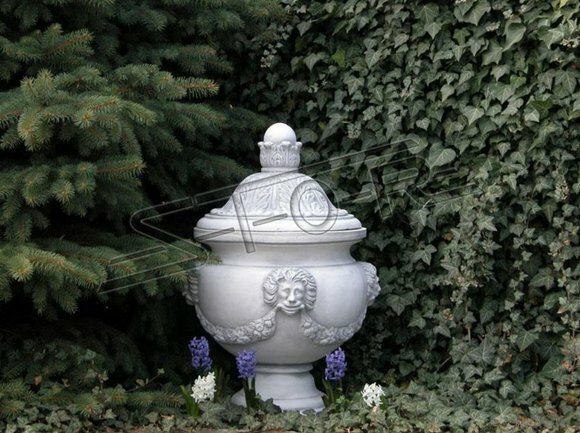 Design Blumentopf Top Pflanz Kübel Gefäß Töpfe Figur Gesicht