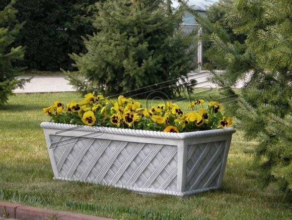 Blumentöpfe Kasten Topf Blumen Töpfe Dekorative XXL Beton Garten Terrasse