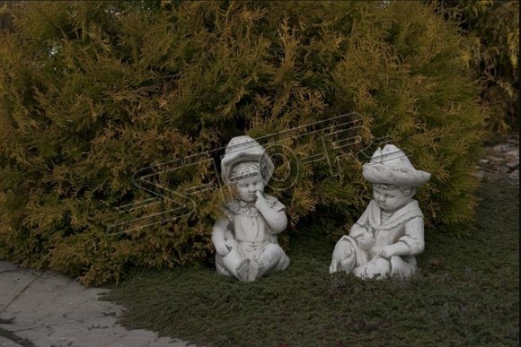 Baby Büste Skulptur Design Figur Statue Garten Figuren Statuen