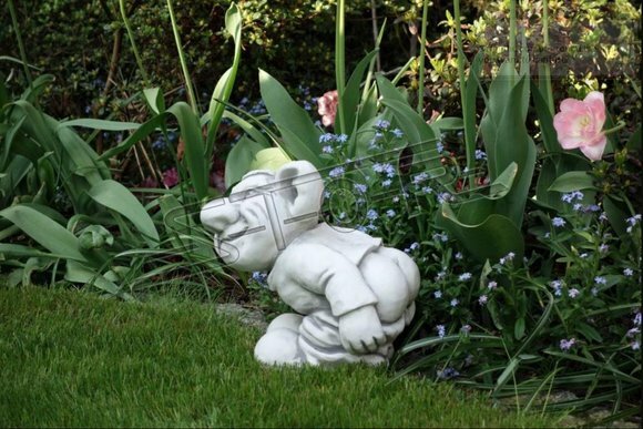 Troll 24cm Skulptur Design Figur Statue Garten Figuren Statuen