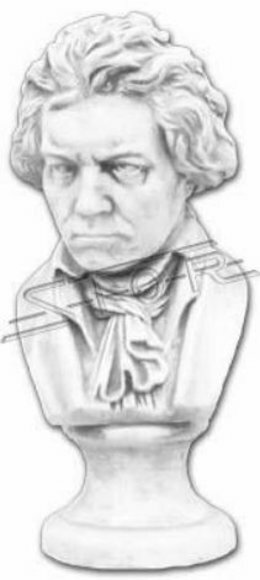 Beethoven Berühmtheit Büste Figur Skulptur Skulpturen Figuren Statuen