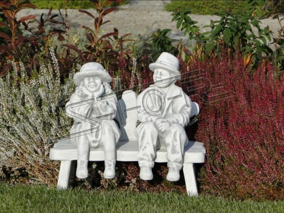 Junge Sitzende Figur Statue Figuren Skulptur Statuen Garten