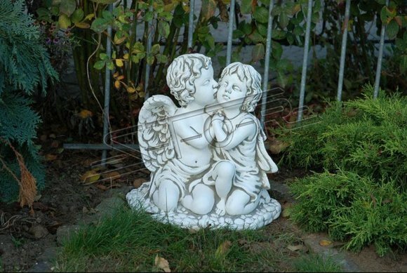 Grabschmuck Deko Grab Stein Dekoration Engel Figur Skulptur Gott Heilig
