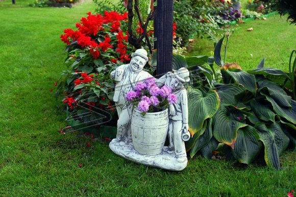 Charlie Chaplin Blumenkübel Pflanz Kübel Dekoration Figur Blumentöpfe