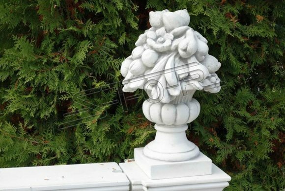 Säulen Statue Sockel Kopf Abdeckung Säule Antik Stil Garten Deko Statue