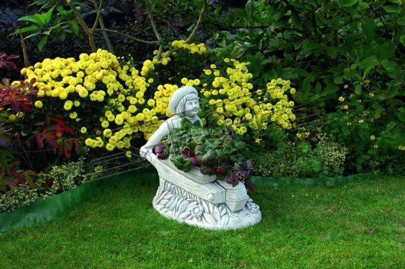 Blumenkübel Pflanz Kübel Dekoration Figur Vasen Natur Blumentöpfe Garten