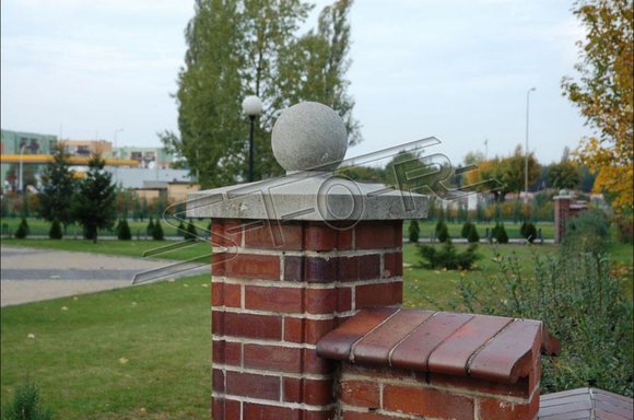 Säulen Kopf Dekoration Statue Skulptur Garten Zaun Deko Stein