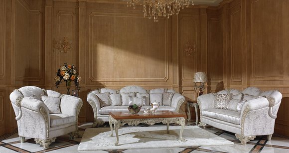 3+1 Sofagarnitur Couch Sofa Polster Garnitur Königliche Garnituren Barock Stil