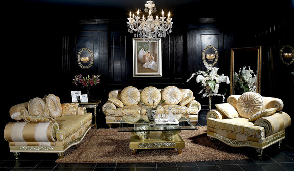 Klassische Sofagarnitur 3+1 Barock Rokoko Antik Stil Sofa Couch Couchen SB20 Neu
