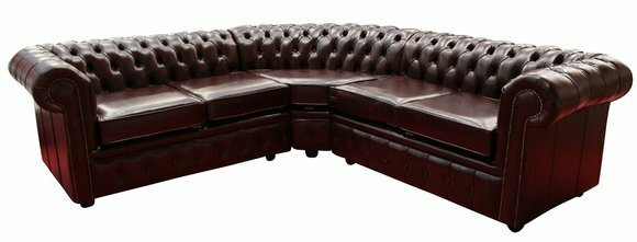 Hochwertige Chesterfield Leder Sofa Couch Polster Eck Garnitur Stoff Sitz