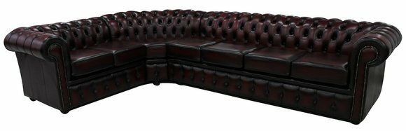 XXL Big Sofa Couch Chesterfield L Form Polster Ledersofa Sofas
