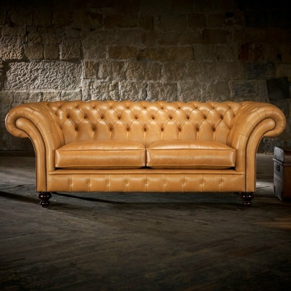 Chesterfield Winchester (CH) Sofa Couch Polster Textil Stoff Leder