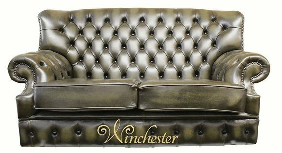 Sofa 2 Sitzer Chesterfield Kunstleder Polster Design Luxus Couch Klassische