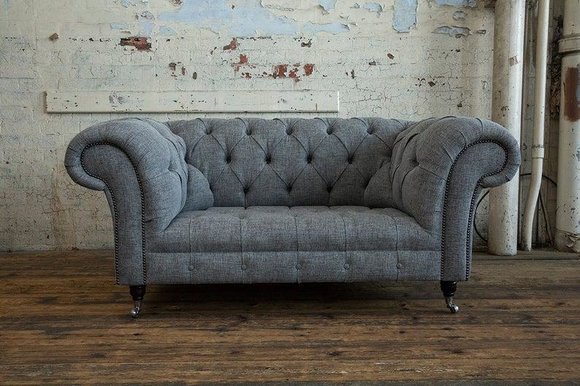 2 Sitzer Couch Chesterfield Leder Polster Sofa Couchen Sofas Designer