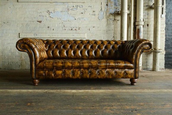 Edle Big Sofa Couch Chesterfield Leder Sofas Couchen Italienisches