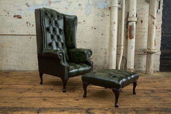 Chesterfield Leder Sessel Sofa Polster Sofas Design Luxus Couch Relax