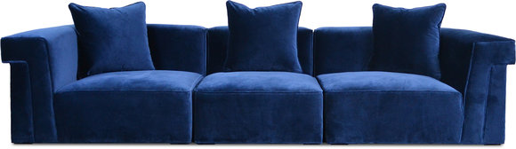 XXL Big Lounge Sofa 4 Sitzer Couch Würfel System Polster Sitz Garnitur