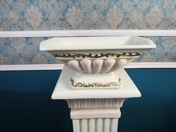 Design XXL Obst Schale Deko Vase Ellipse Vasen Antik Schalen Dekoration